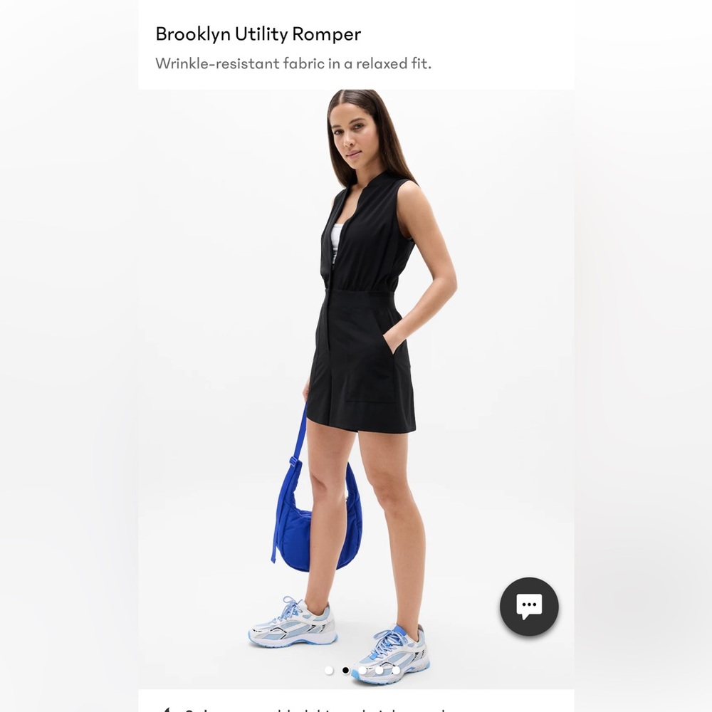 Athleta Brooklyn Utility Romper size 16